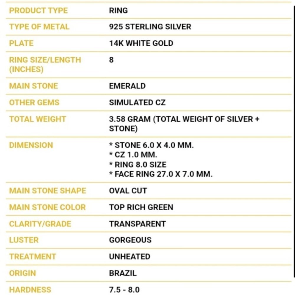 Emerald Ring, Gemstone Eternity Ring, May Birthst… - image 5